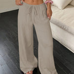 Pleated Wide Leg Trousers with High Waist – product detail view 9