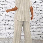Batwing Sleeve Top and Straight Leg Trouser Set – product detail view 1
