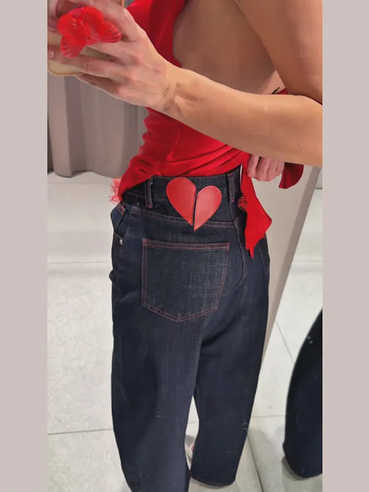 Nell Contemporary High-Waist Denim Trouser Set – product detail view 4