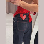 Nell Contemporary High-Waist Denim Trouser Set – product detail view 4