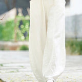 Cotton Wide Leg Pants