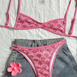Juno Flattering Floral Two-Piece Bikini Set – product detail view 5