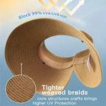 Orla Versatile Straw Wide-Brim Sun Hat – product detail view 2