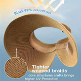 Orla Versatile Straw Wide-Brim Sun Hat – product detail view 2