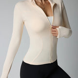 Aura Quick-Dry Long-Sleeve Fitness Jacket