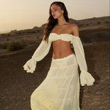 Isla Ruffled Beach Cover-Up Separates