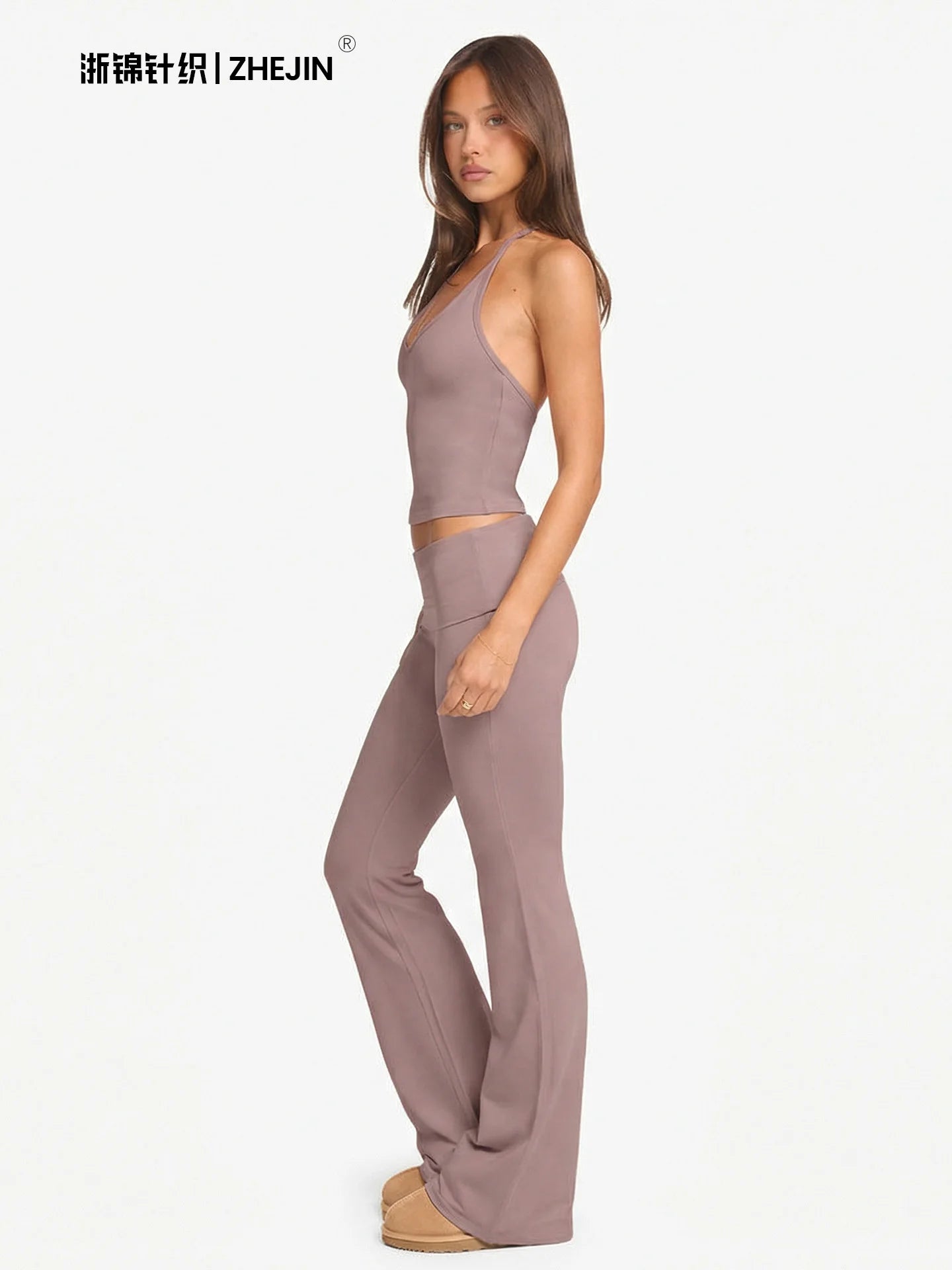 Poppy Contemporary Foldable Two-Piece Trouser Set – alternate product view
