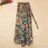 Marisol Floral Tie-Side Maxi Skirt