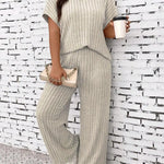 Batwing Sleeve Top and Straight Leg Trouser Set – alternate product view