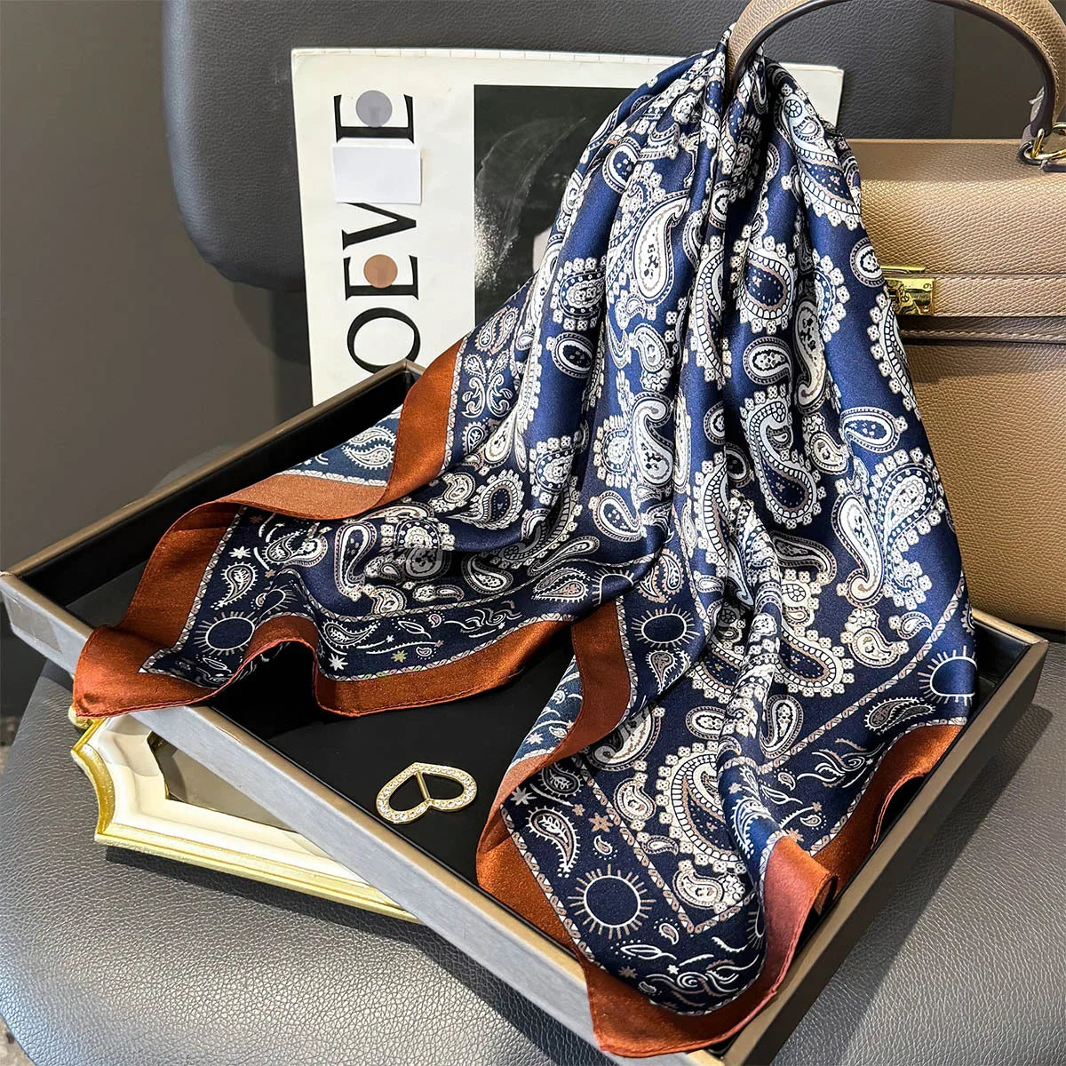 Winnie Versatile Everyday Square Scarf – product detail view 19