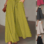 Polka Dot Wide Leg Trousers with Elastic Waist – product detail view 2