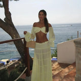 Isla Ruffled Beach Cover-Up Separates
