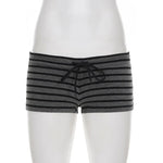 Amelie Elegant Striped Off-Shoulder Shorts Set – product detail view 4