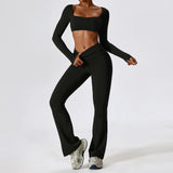 Seamless Two Piece Activewear Set with Long Sleeve Top – product detail view 14