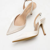 Slingback Heels with Pointed Toe