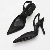 Slingback Heels with Pointed Toe