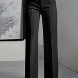 Tailored Straight-Cut Pants