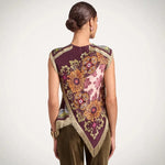 Selene Elegant Floral Tassel-Detail Blouse – alternate product view