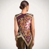 Selene Elegant Floral Tassel-Detail Blouse – alternate product view