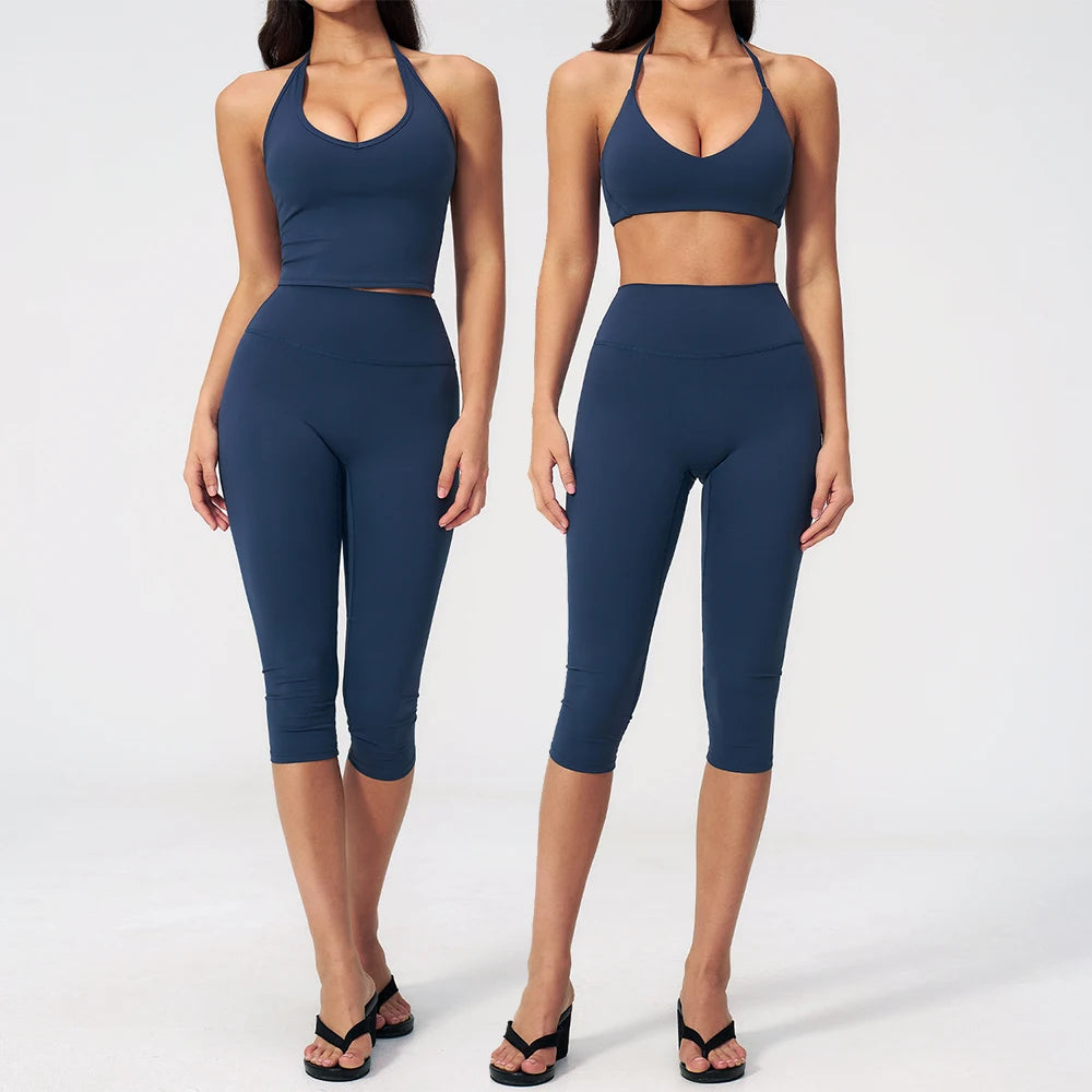 Two Piece Activewear Set with Capri Leggings – alternate product view
