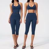 Two Piece Activewear Set with Capri Leggings – alternate product view