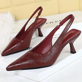 Black Kitten Heels with Cut Out Detail