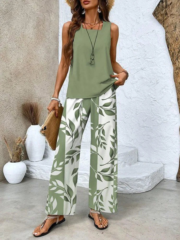 Rue Relaxed Sleeveless Two-Piece Trouser Set – product detail view 1