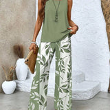 Rue Relaxed Sleeveless Two-Piece Trouser Set – product detail view 1