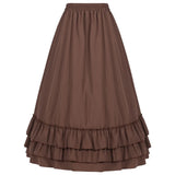 Tiered Ruffle Maxi Skirt with High Waist – product detail view 1