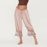 Floral Lace Lantern Trousers with Drawstring Waist – product detail view 10