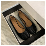 Polka Dot Ballet Flats with Bow