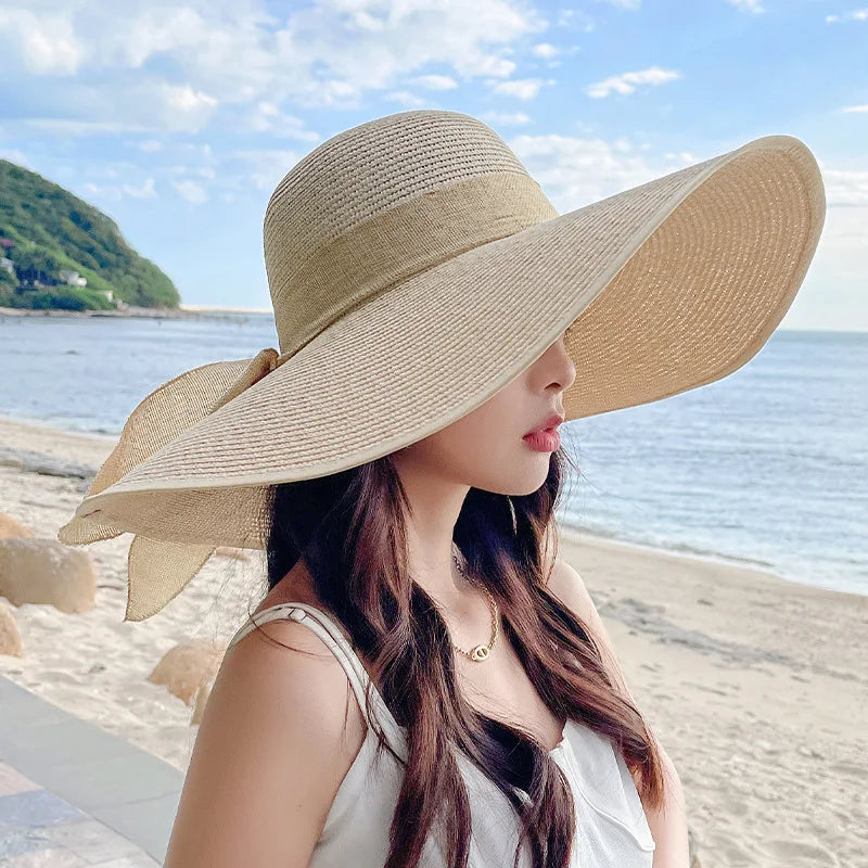 Maeve Versatile Bow-Detail Straw Sun Hat – primary product view