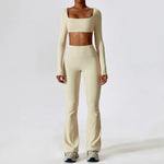 Seamless Two Piece Activewear Set with Long Sleeve Top – product detail view 12