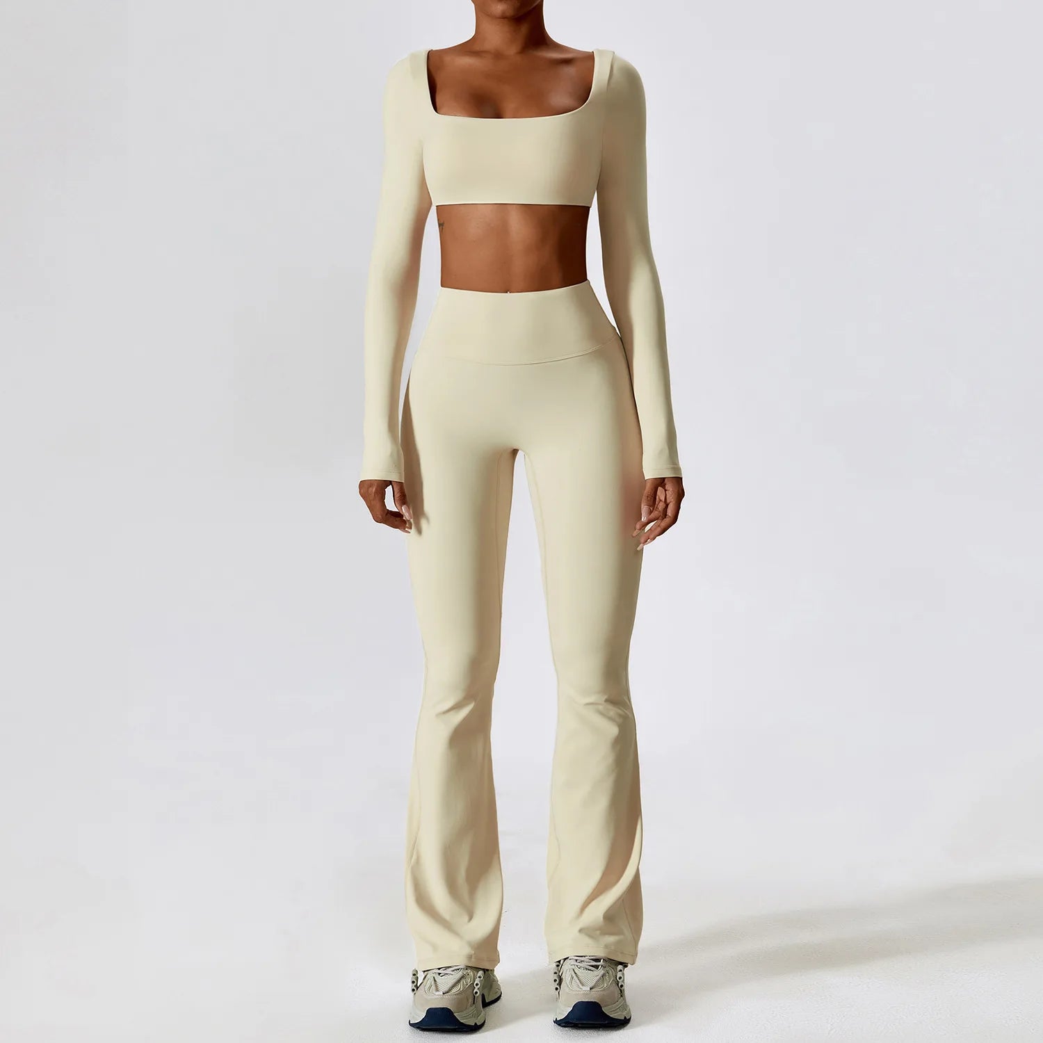 Seamless Two Piece Activewear Set with Long Sleeve Top – product detail view 12