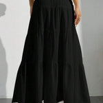 Panelled Maxi Skirt with Adjustable Straps – product detail view 6