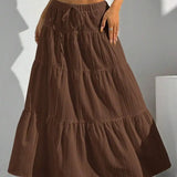 Panelled Maxi Skirt with Adjustable Straps – product detail view 5