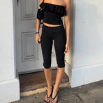 Skinny Capri Trousers with Split Hem – product detail view 7