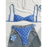 Juno Flattering Floral Two-Piece Bikini Set – product detail view 6