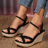 Delia Elegant Platform Wedge Sandals – alternate product view