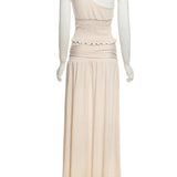Ula Elegant Ruched Open-Back Skirt Set – product detail view 4