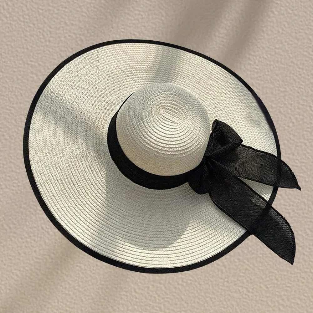 Maeve Versatile Bow-Detail Straw Sun Hat – product detail view 7