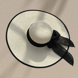 Maeve Versatile Bow-Detail Straw Sun Hat – product detail view 7