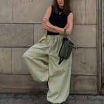 Cotton Lantern Trousers with Wide Leg – product detail view 2
