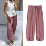 Checked Lantern Trousers with Drawstring Waist – product detail view 2