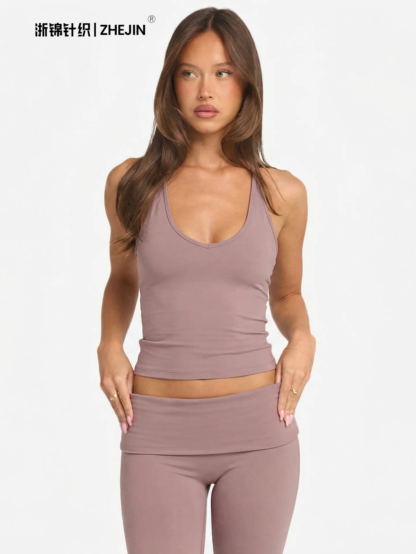 Poppy Contemporary Foldable Two-Piece Trouser Set – product detail view 2