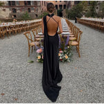 Nora Elegant Open-Back Satin Maxi Dress – product detail view 4