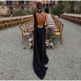Nora Elegant Open-Back Satin Maxi Dress – product detail view 4