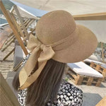 Kira Versatile Bow-Detail Straw Sun Hat – product detail view 1