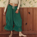 Floral Lace Lantern Trousers with Drawstring Waist – product detail view 15