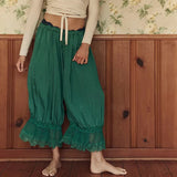 Floral Lace Lantern Trousers with Drawstring Waist – product detail view 15